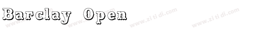 Barclay Open字体转换
